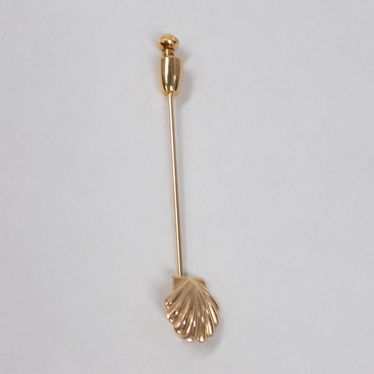 14K Gold Shell Hat Pin