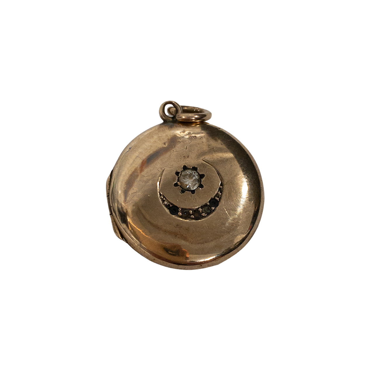 9K Gold Locket with Diamond Accent