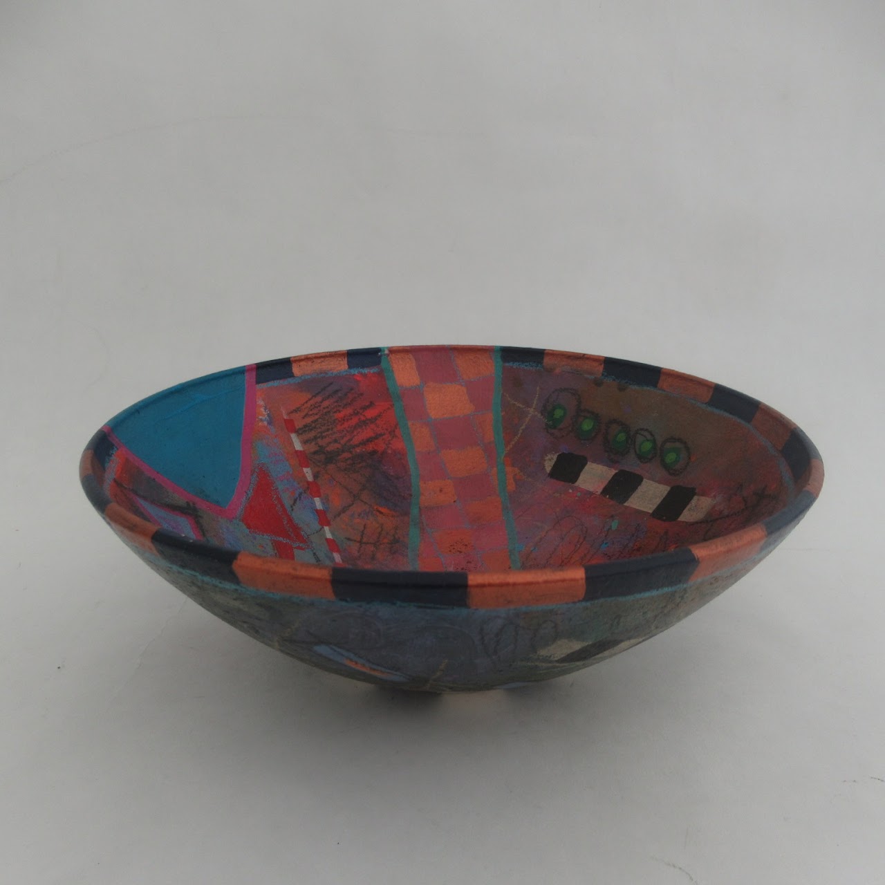 Hand-Painted Ceramic Art Bowl