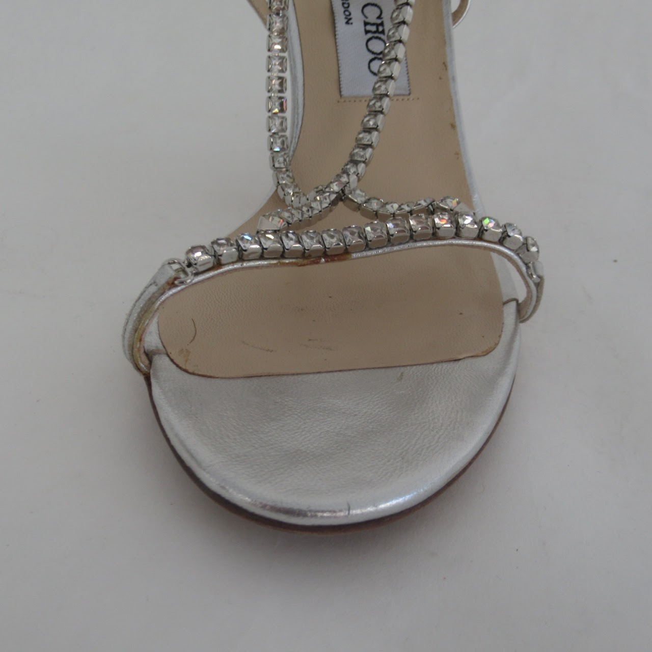 Jimmy Choo Rhinestone Strap Sandals