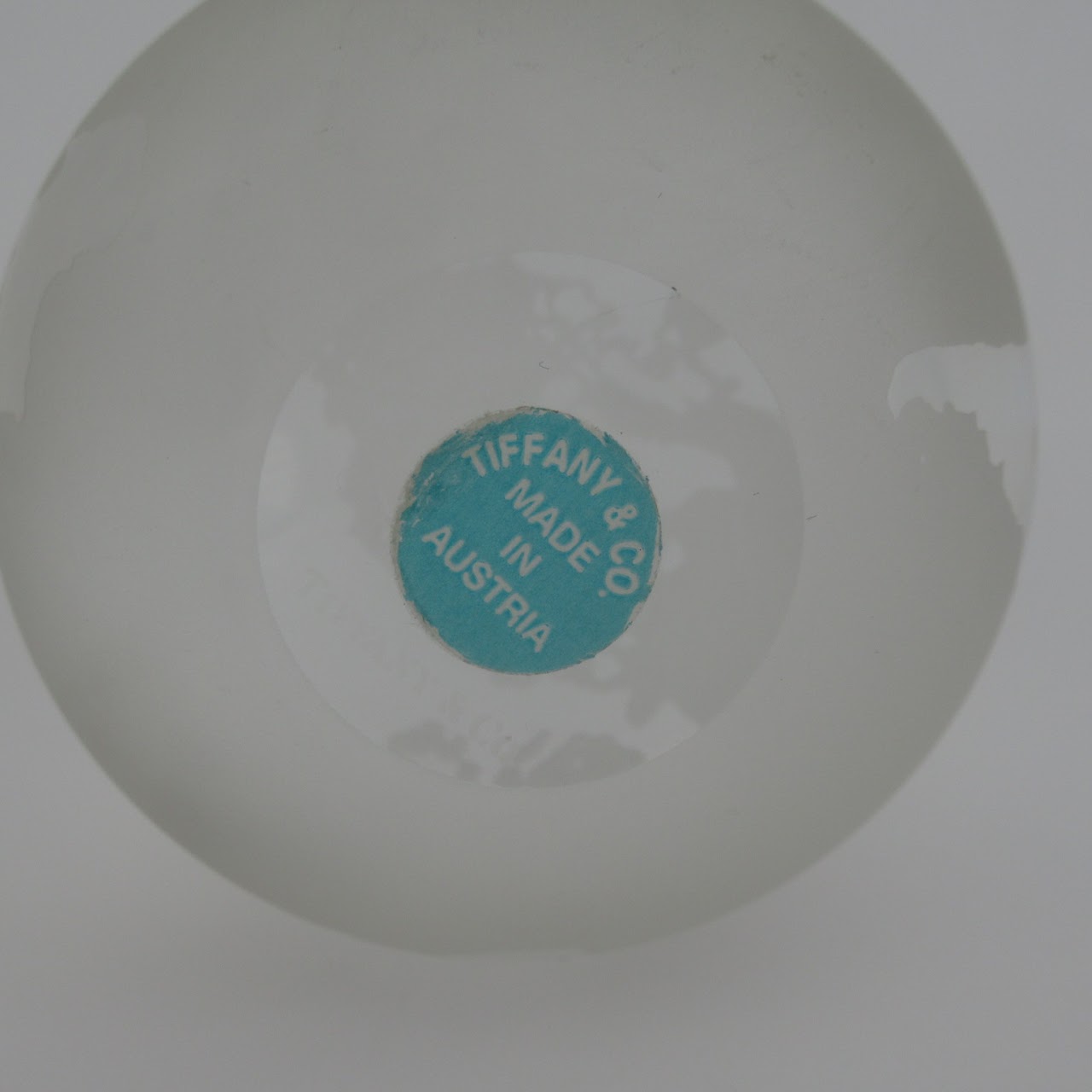 Tiffany & Co. Small Crystal Globe Paperweight