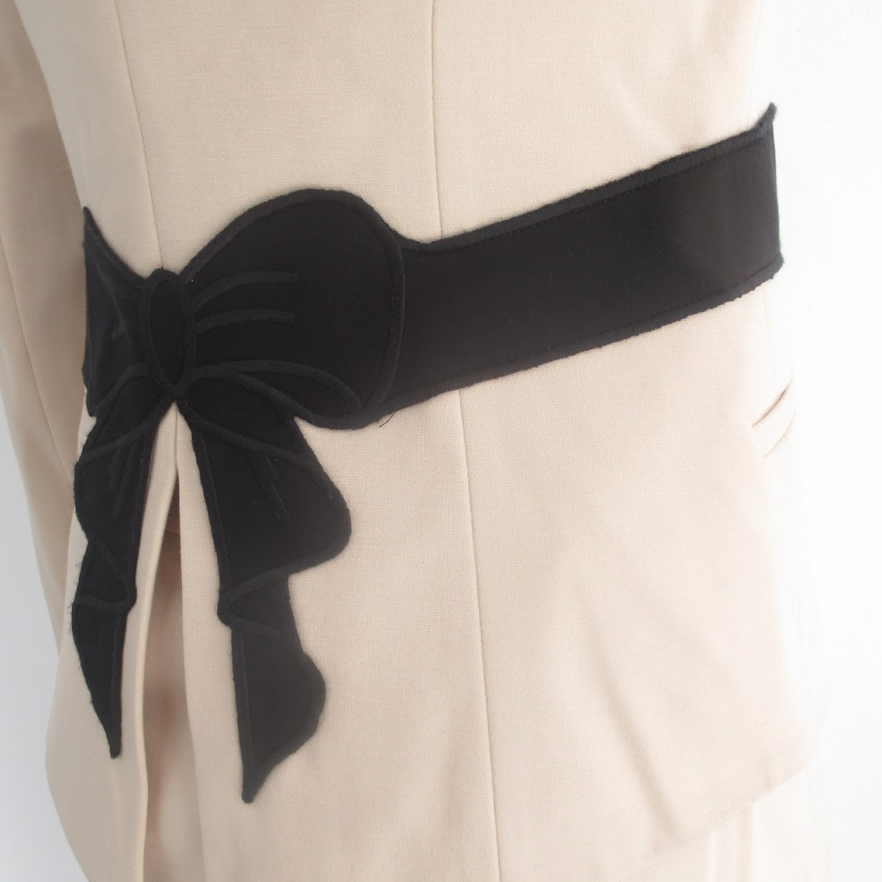 Love Moschino NEW Knit Bow Belt Suit