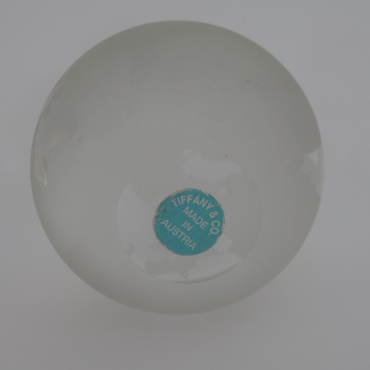 Tiffany & Co. Small Crystal Globe Paperweight