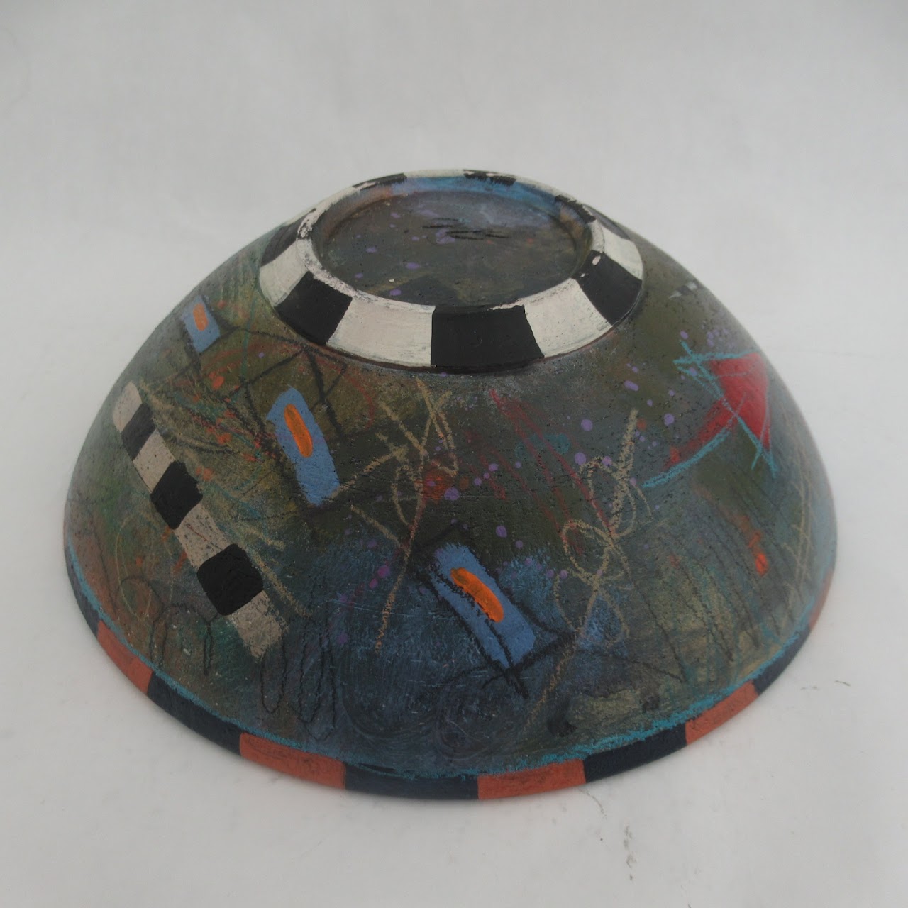 Hand-Painted Ceramic Art Bowl