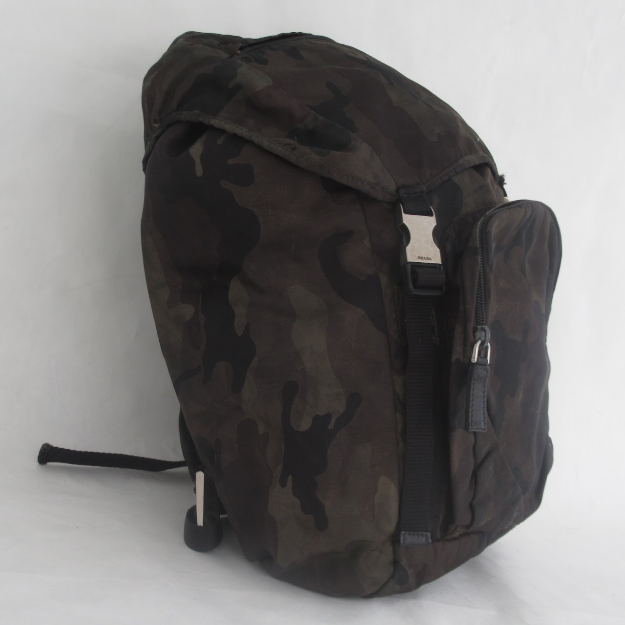 Prada Drawstring Camouflage Backpack