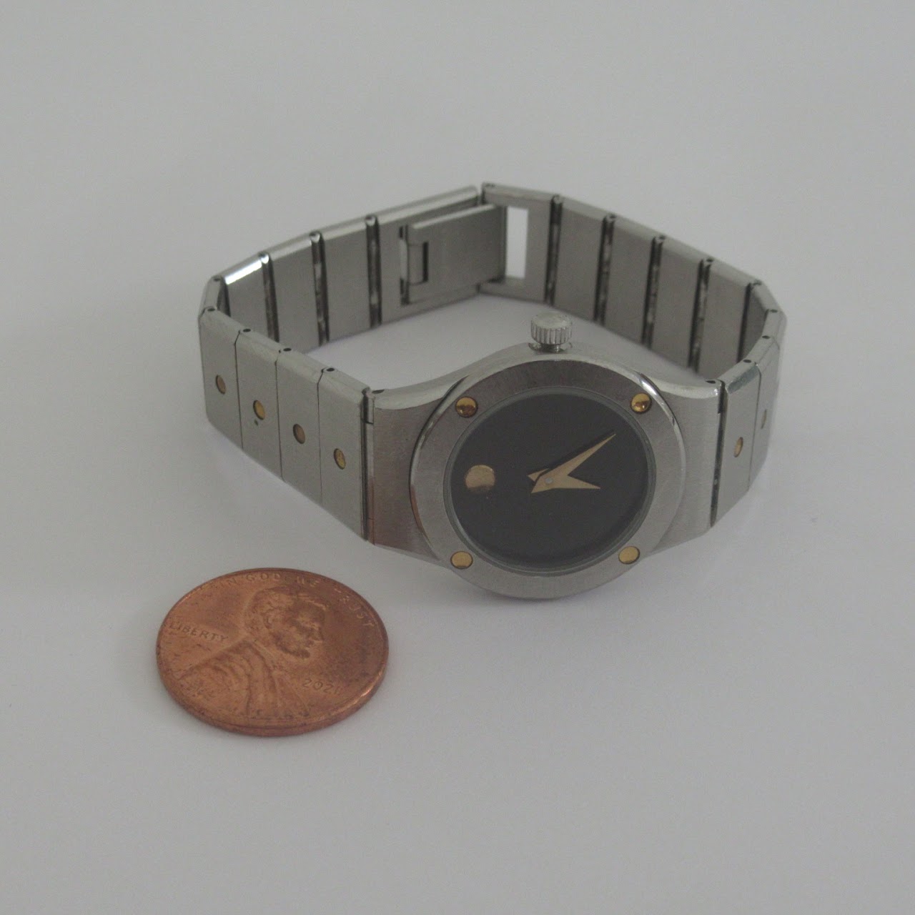 Movado Museum Dial Stainless Steel Wristwatch