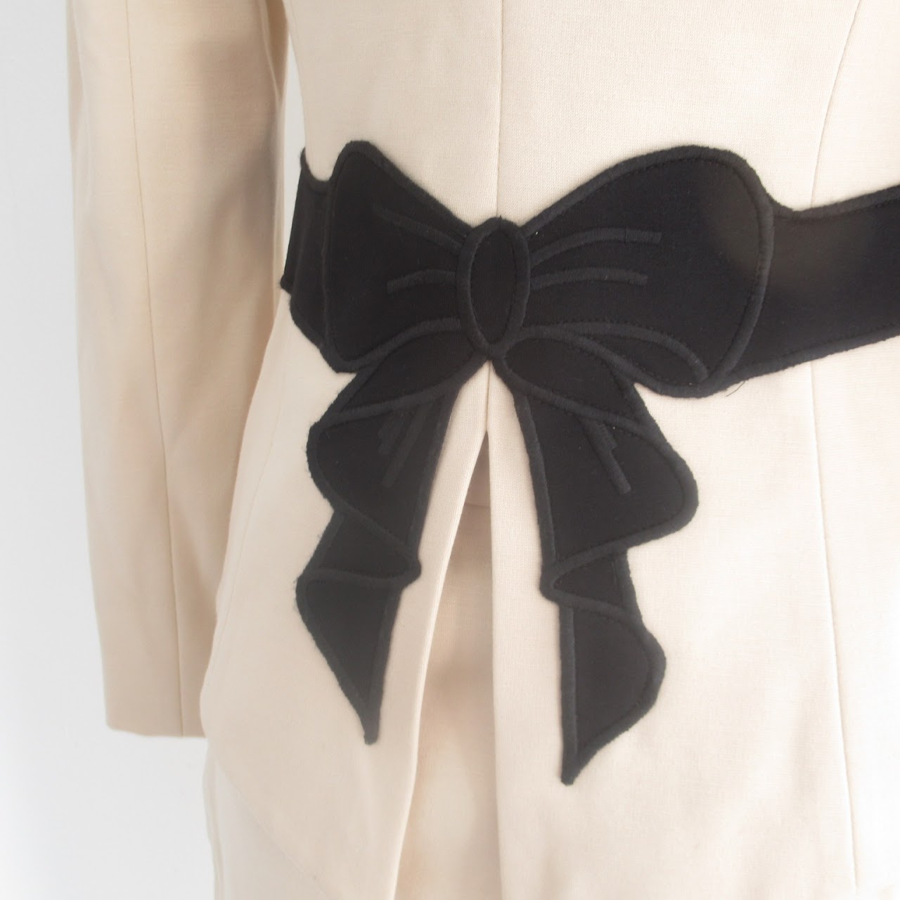 Love Moschino NEW Knit Bow Belt Suit