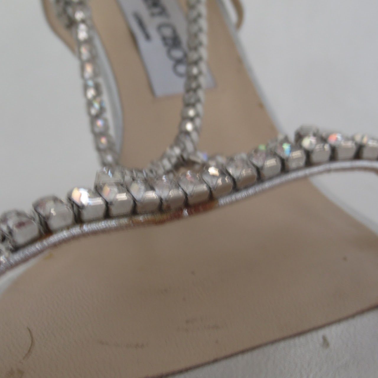 Jimmy Choo Rhinestone Strap Sandals