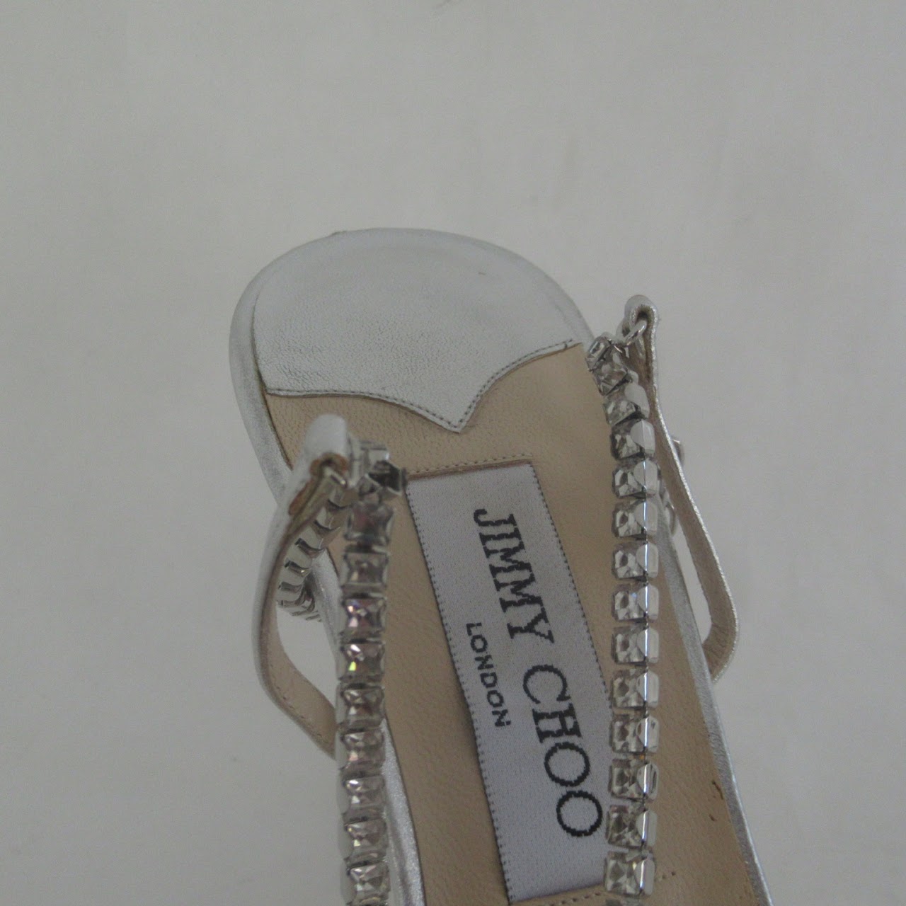 Jimmy Choo Rhinestone Strap Sandals