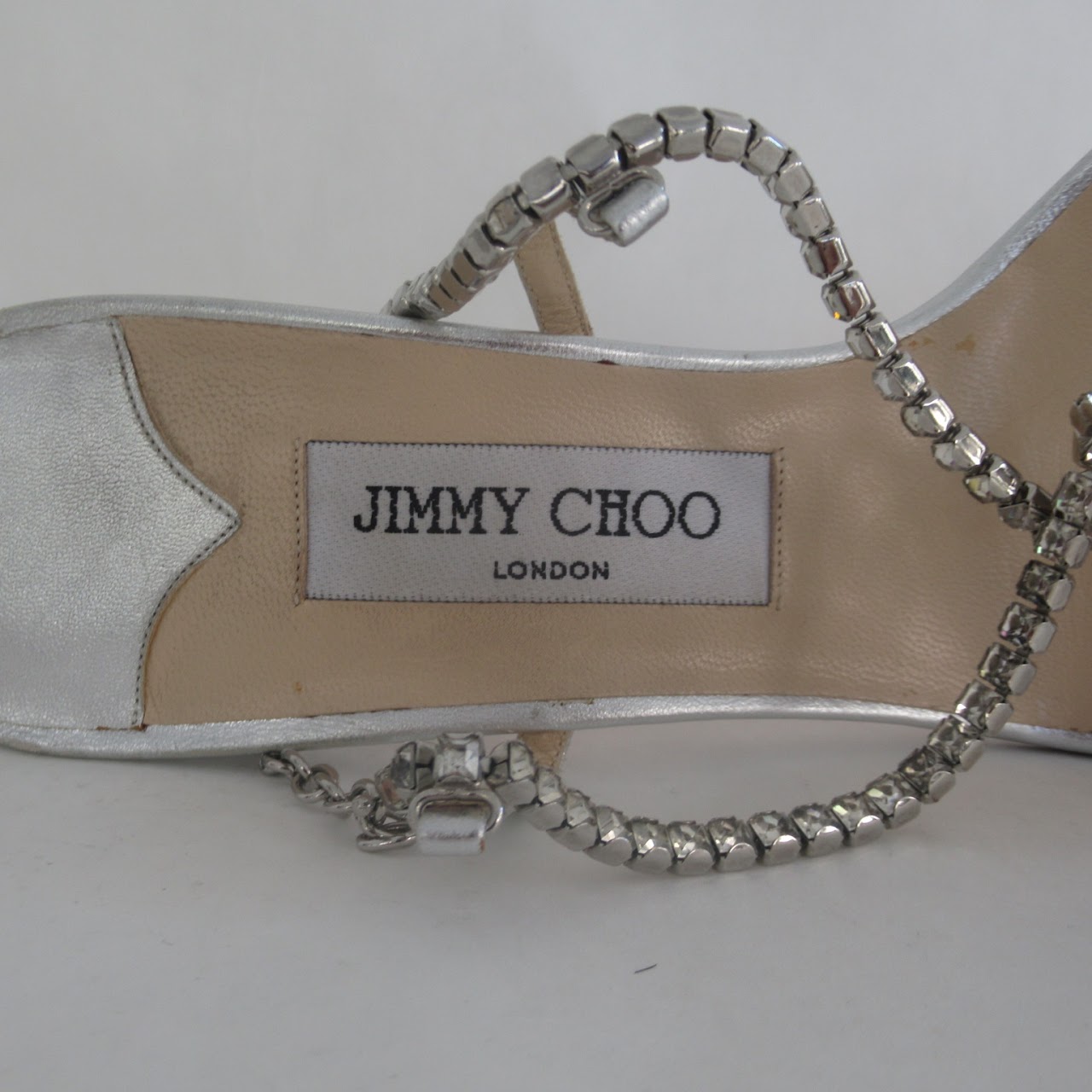 Jimmy Choo Rhinestone Strap Sandals