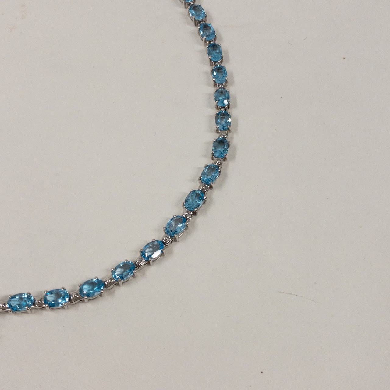 Sterling Silver & Blue Stone Necklace