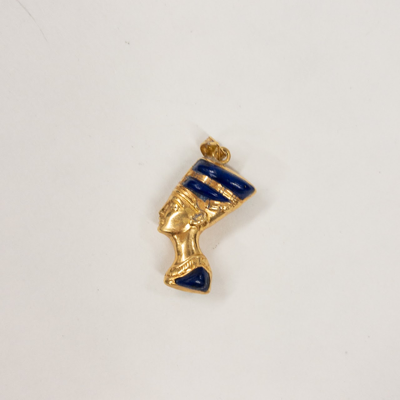 18K Gold, Lapis Lazuli & Turquoise Nefertiti Charm