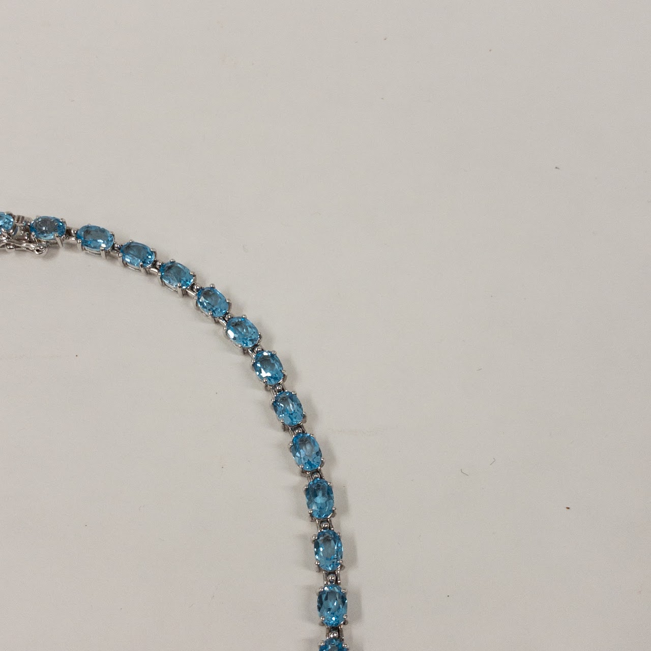 Sterling Silver & Blue Stone Necklace