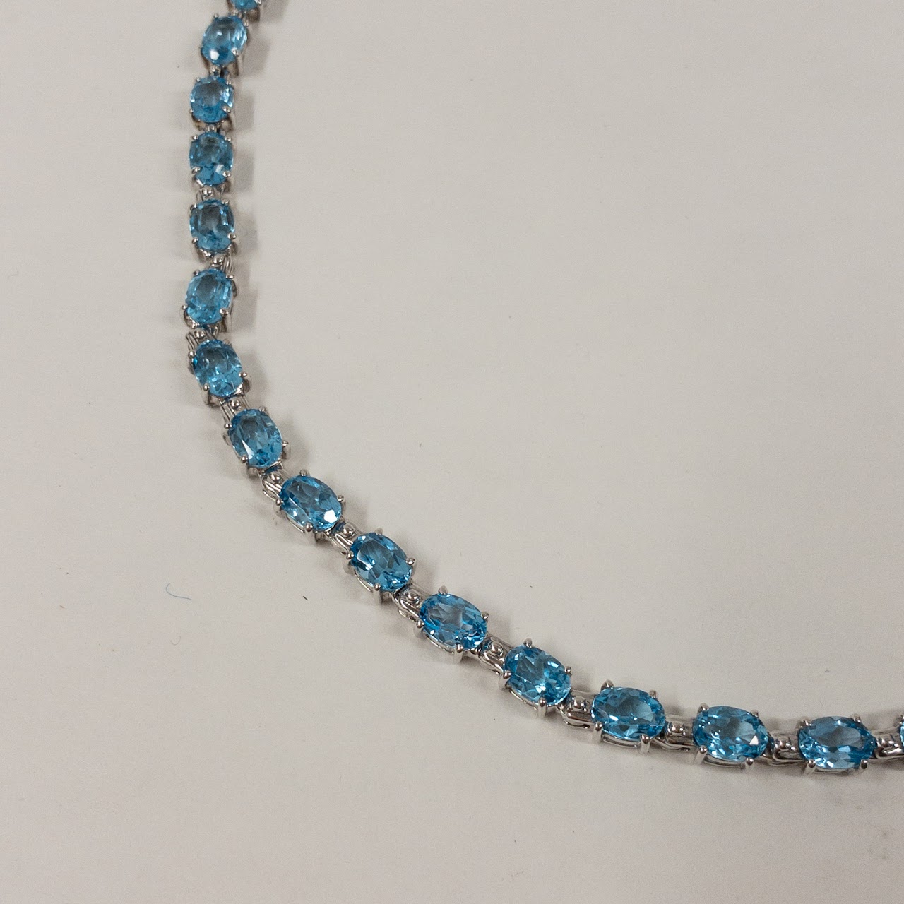 Sterling Silver & Blue Stone Necklace