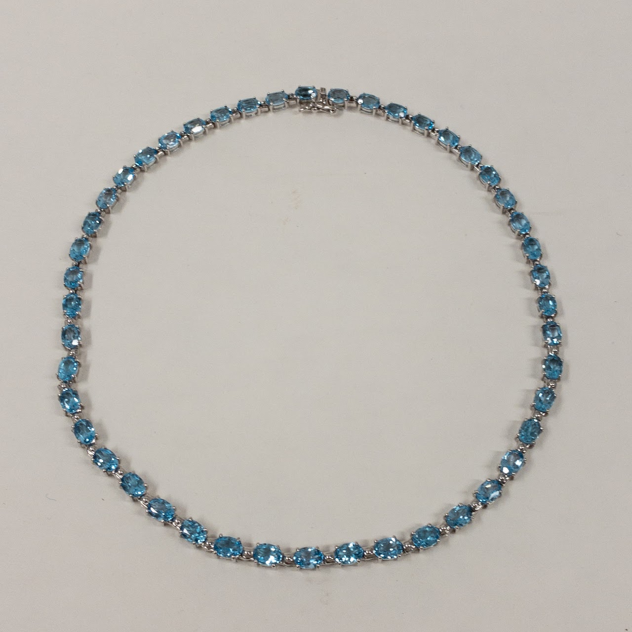 Sterling Silver & Blue Stone Necklace