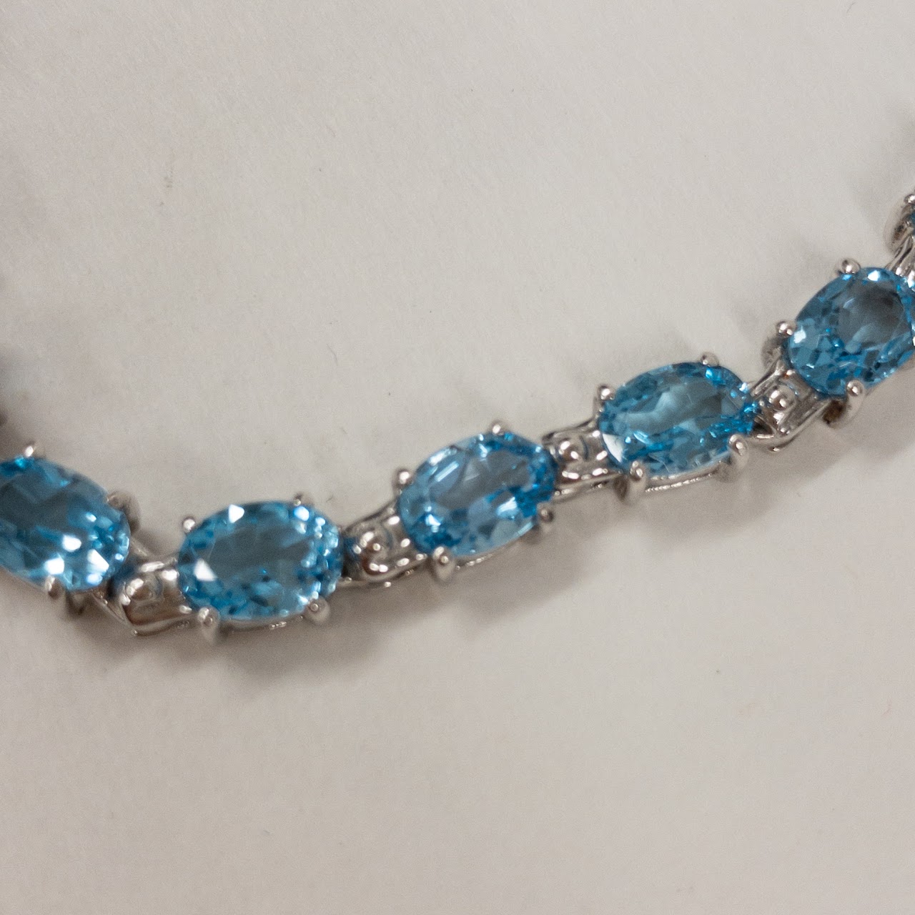 Sterling Silver & Blue Stone Necklace