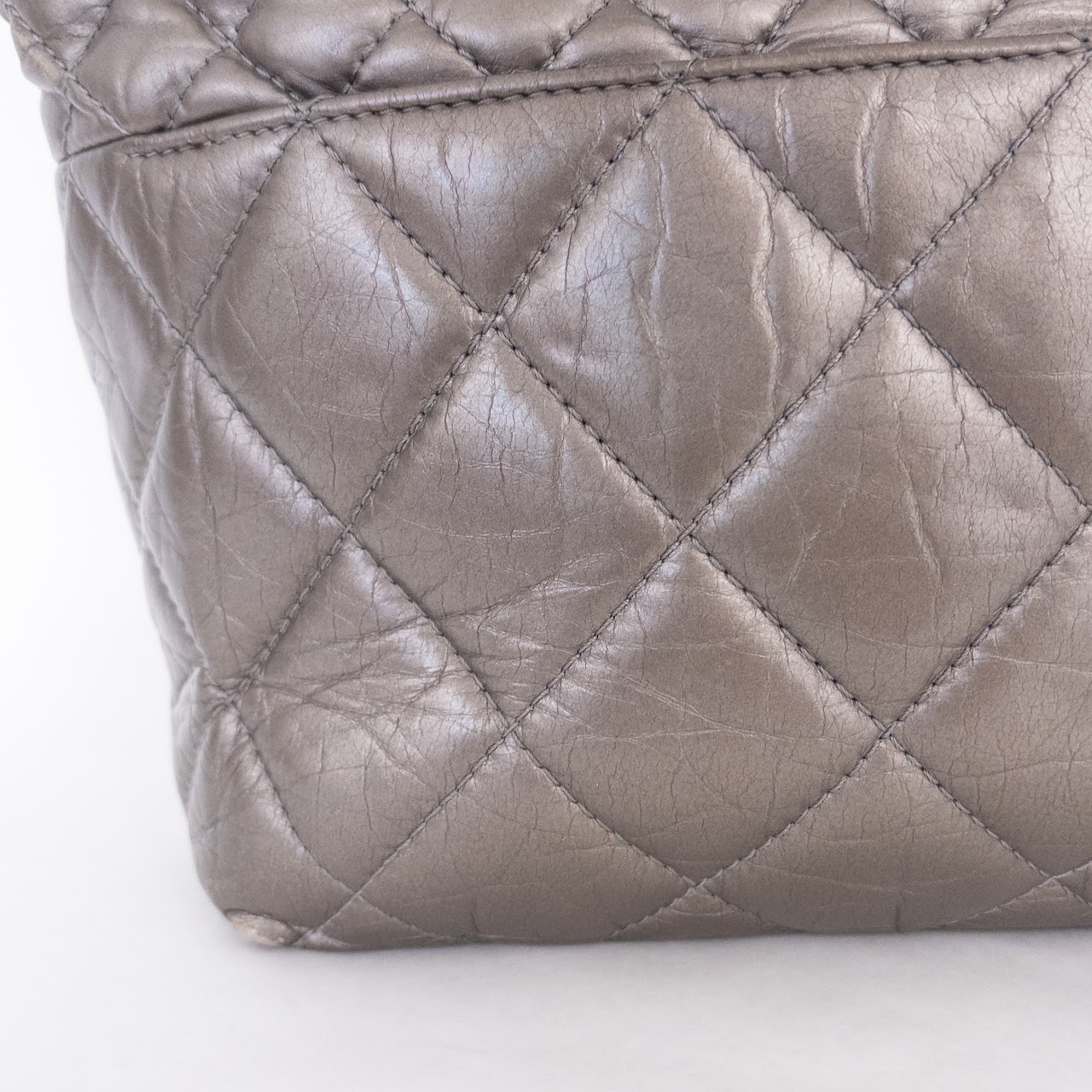 Chanel Quilted Leather Tote NEEDS REPAIR