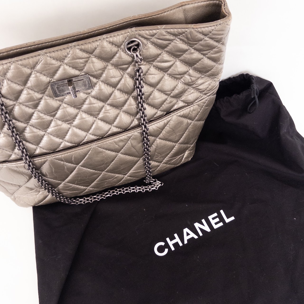 Chanel Quilted Leather Tote NEEDS REPAIR