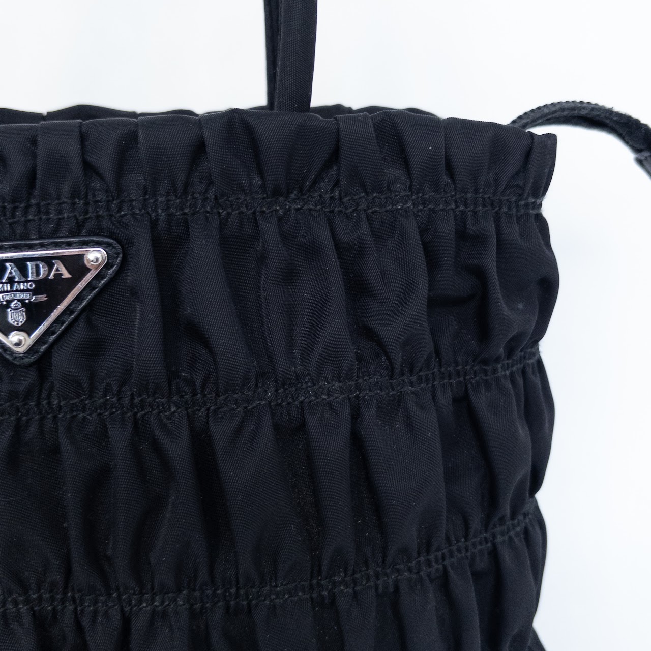 Prada Tessuto Gauffre Black Crossbody Tote