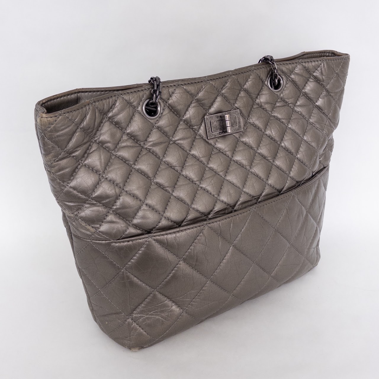 Chanel Quilted Leather Tote NEEDS REPAIR