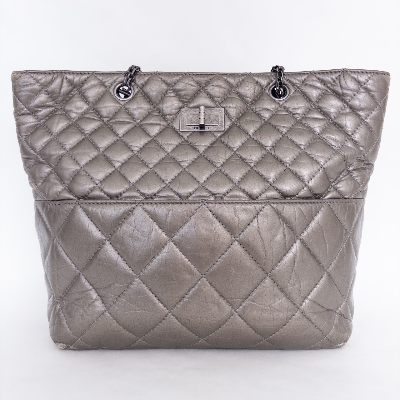 Chanel Quilted Leather Tote NEEDS REPAIR