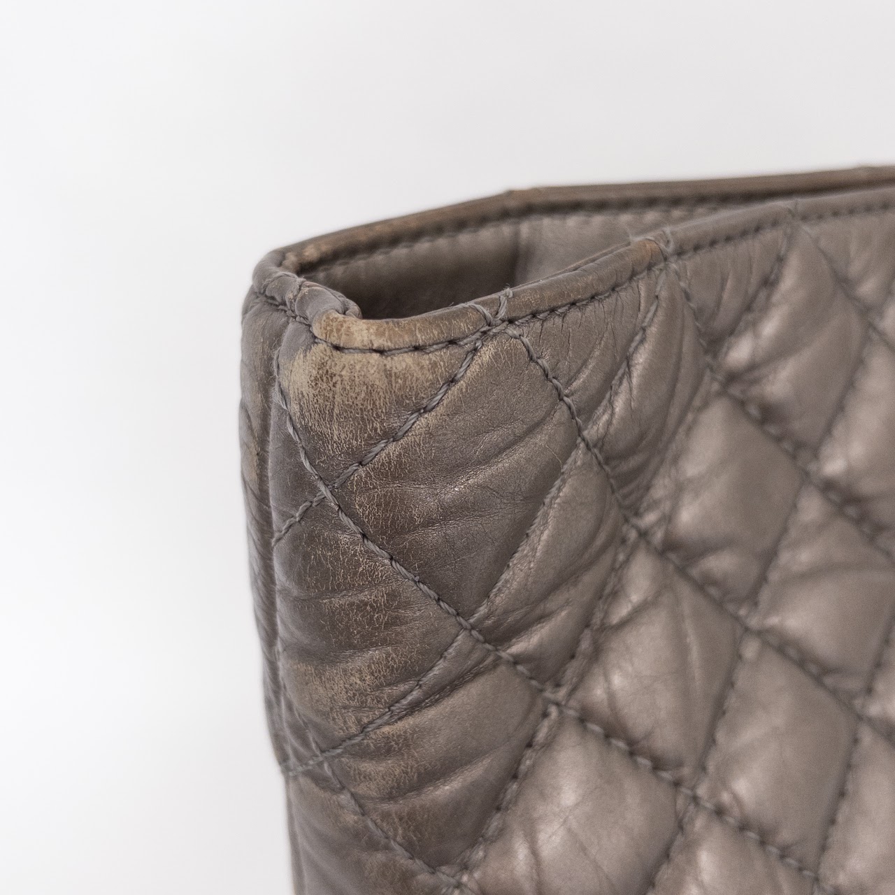 Chanel Quilted Leather Tote NEEDS REPAIR