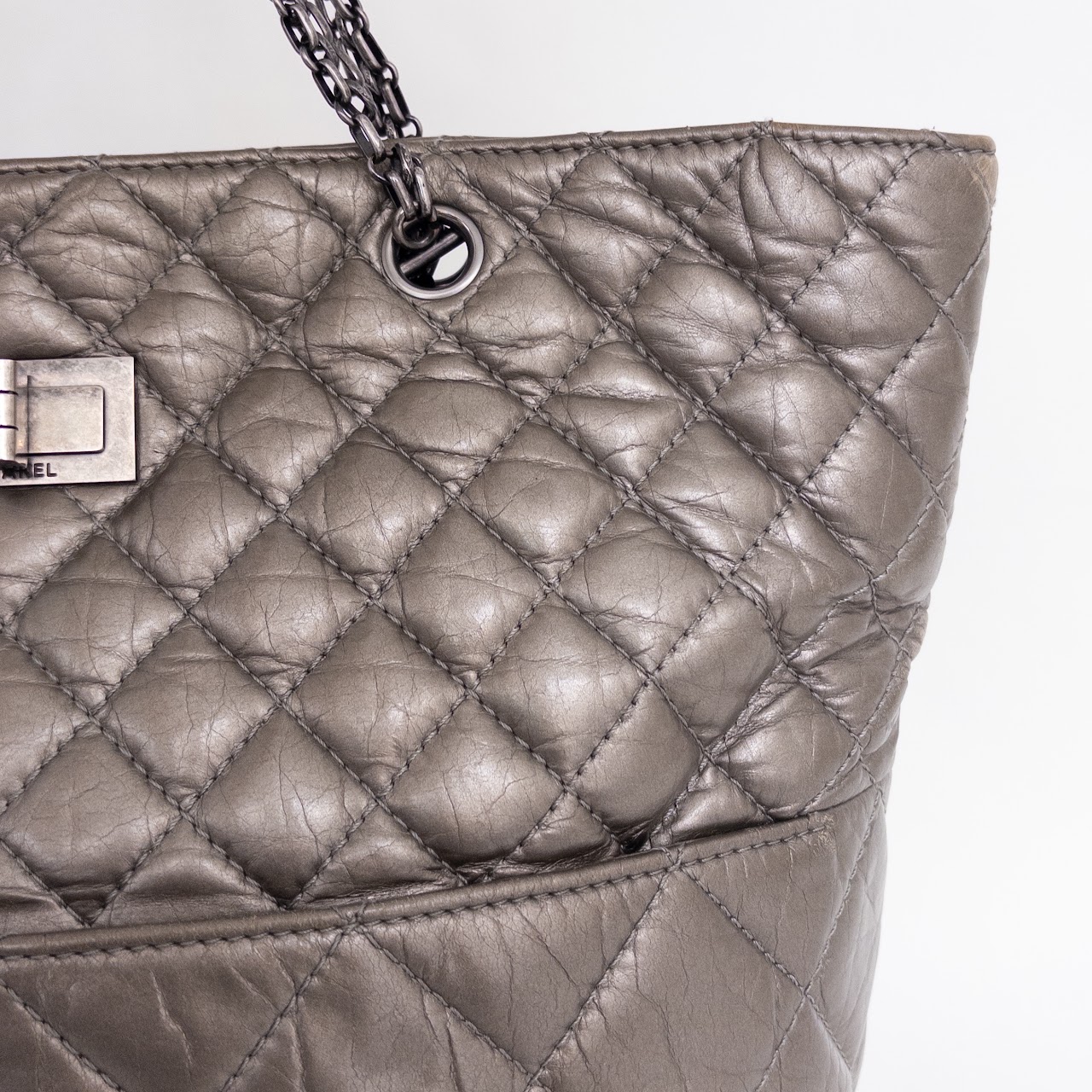 Chanel Quilted Leather Tote NEEDS REPAIR