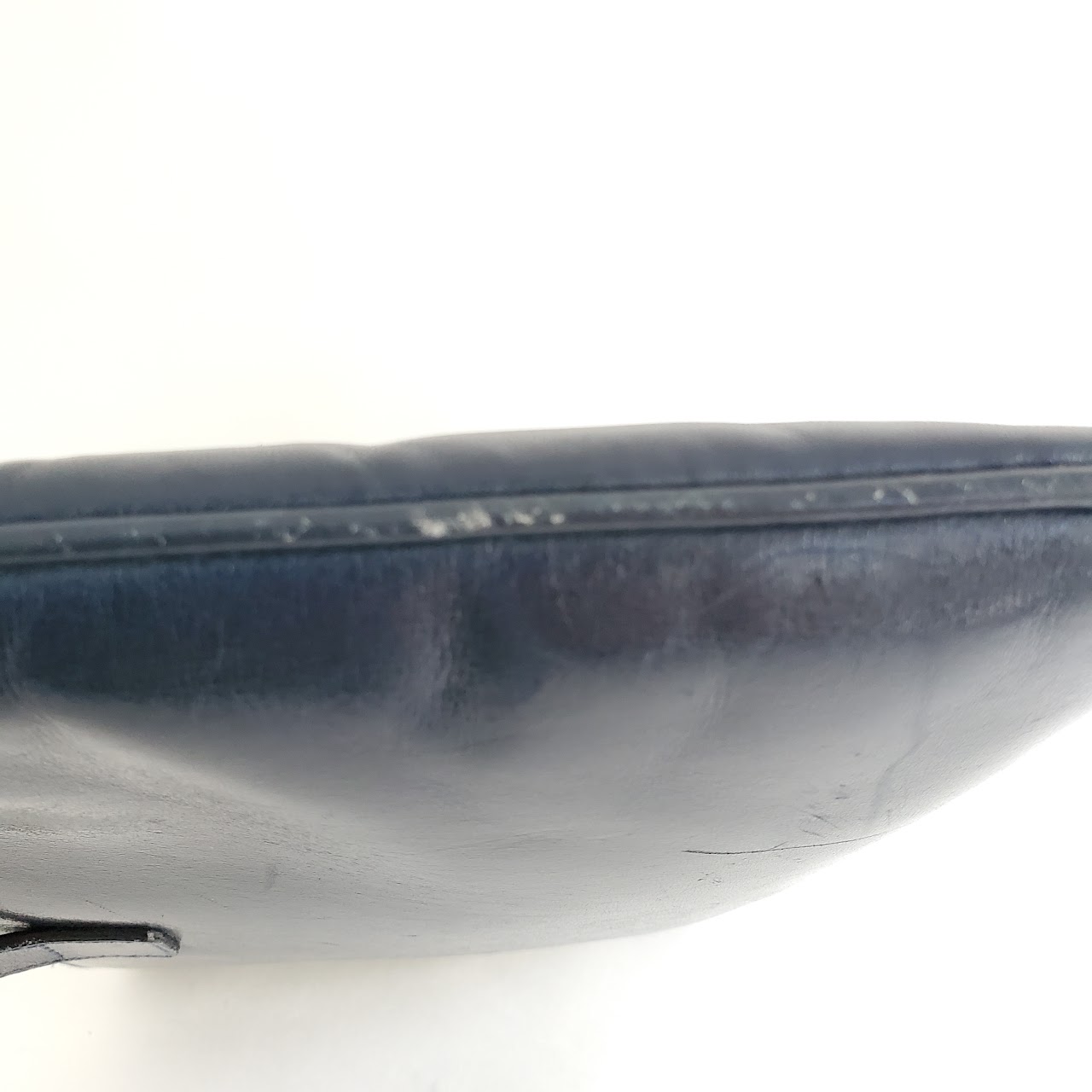 Salvatore Ferragamo Navy Blue Vintage Convertible Clutch Bag