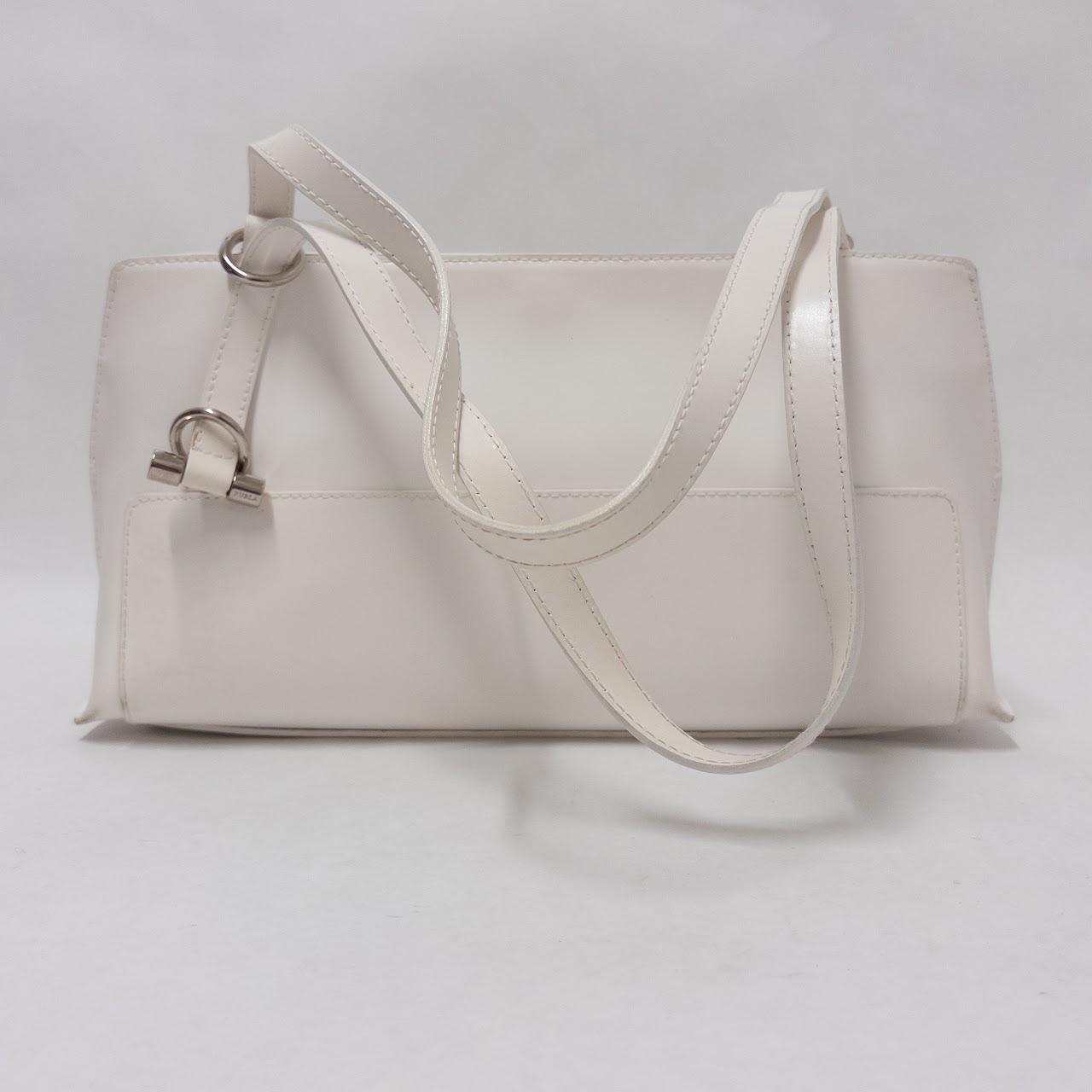 Furla White Leather Shoulder Bag