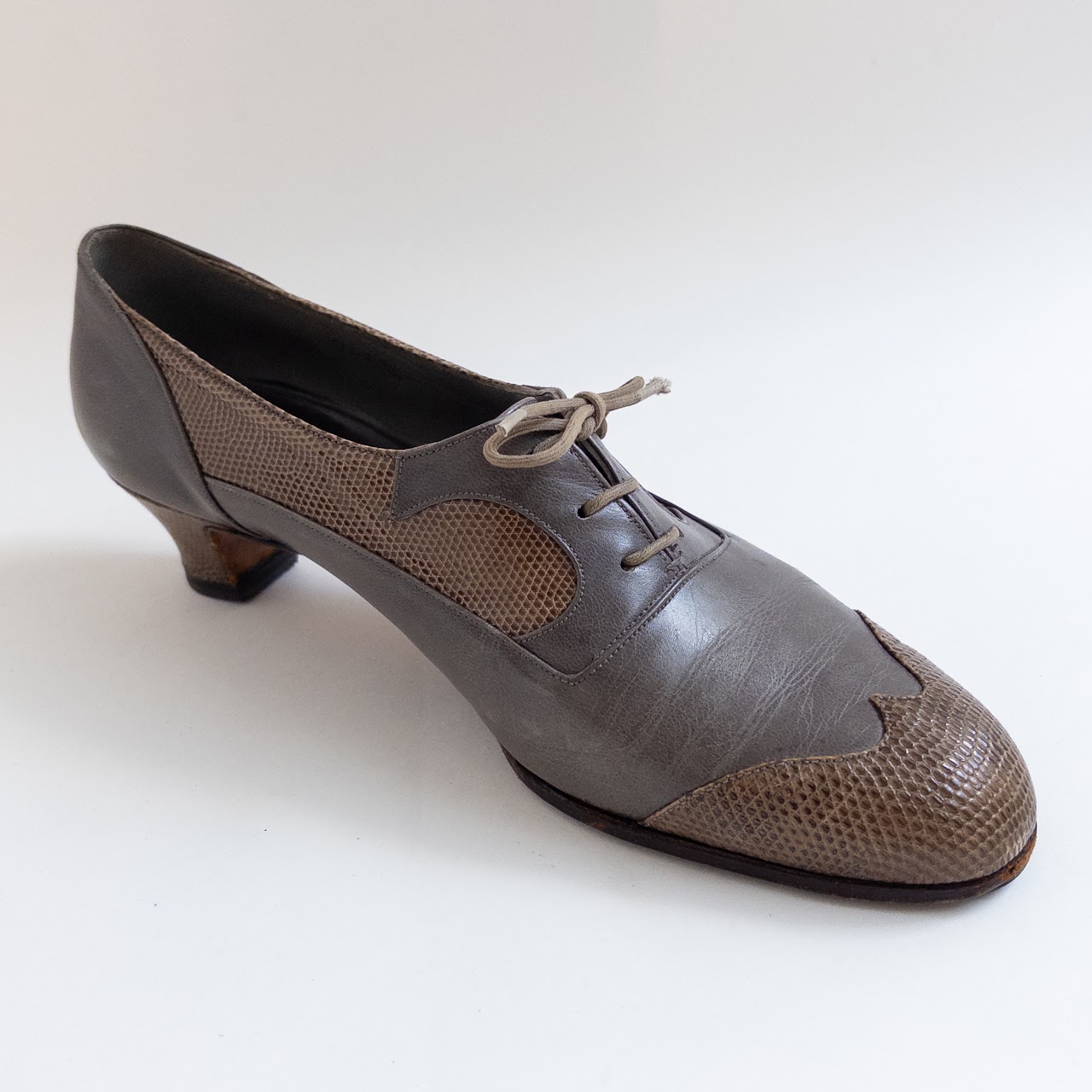 John Lobb Heeled Spectator Oxfords