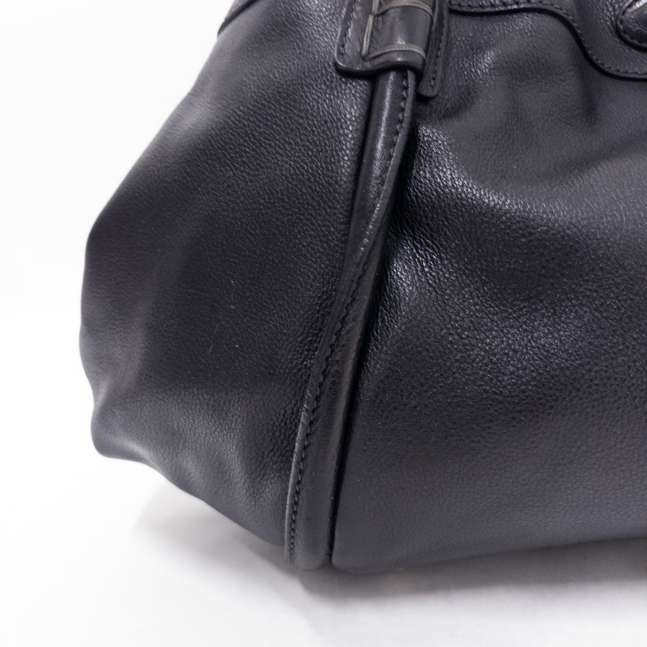 Tod's Black Leather Satchel