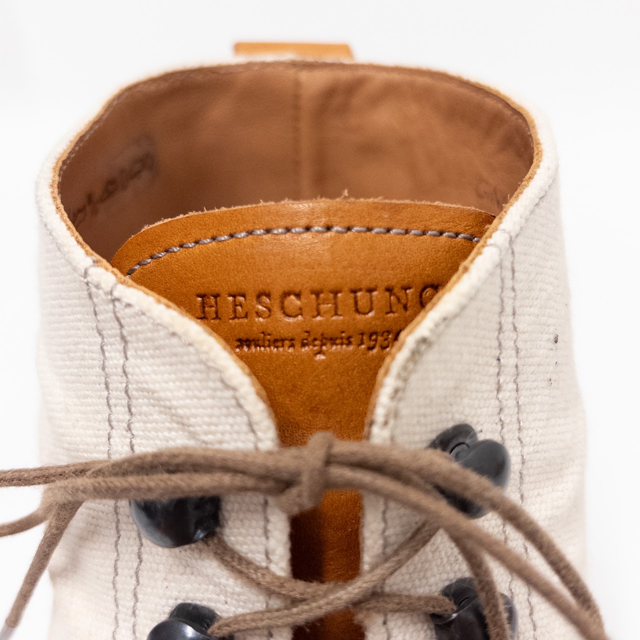 Heschung Ginkgo Leather & Canvas Boots