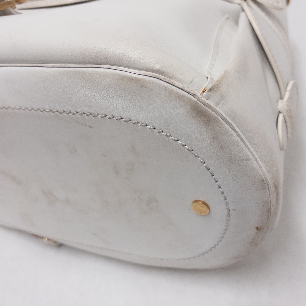 Jimmy Choo White Leather Hobo Bag