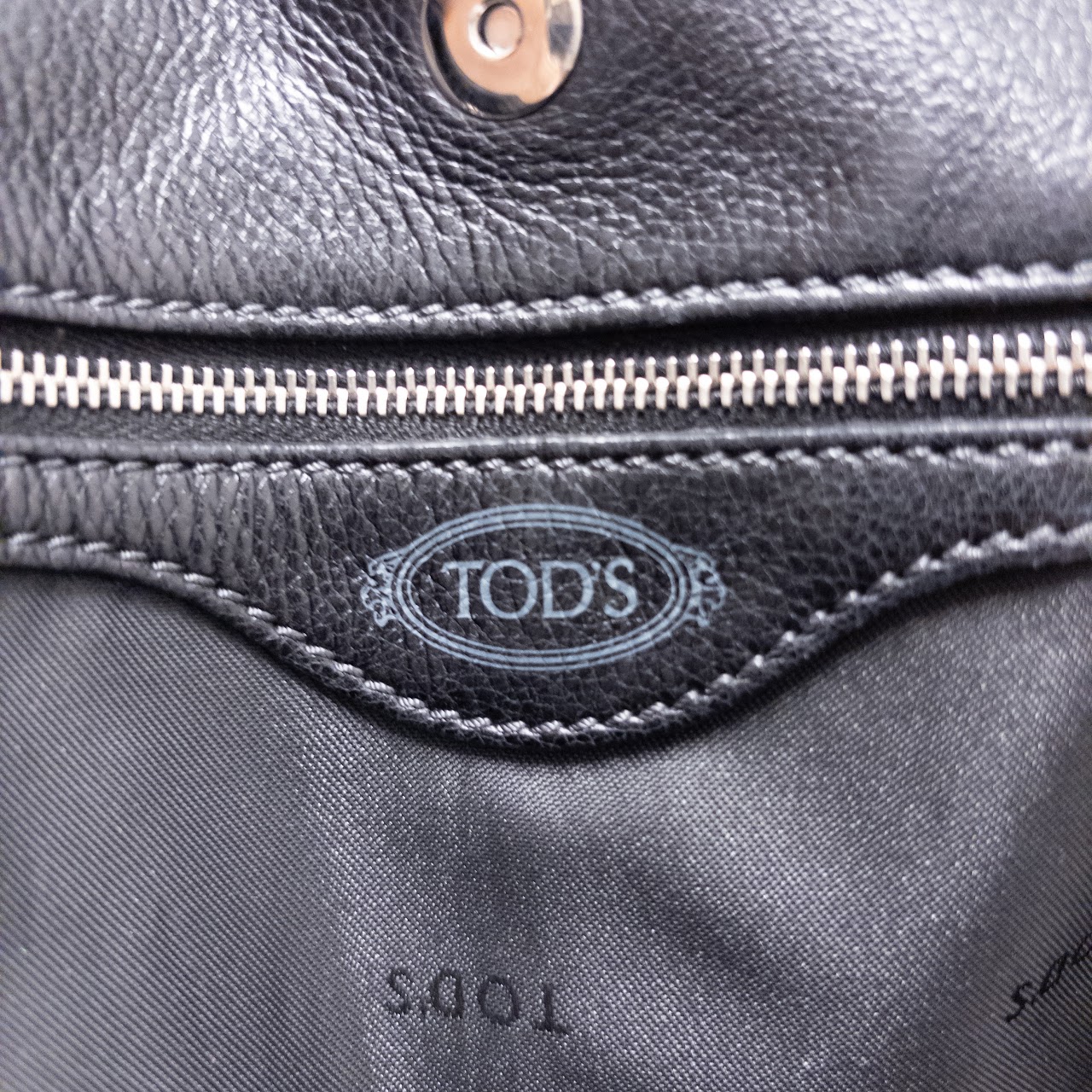 Tod's Black Leather Satchel