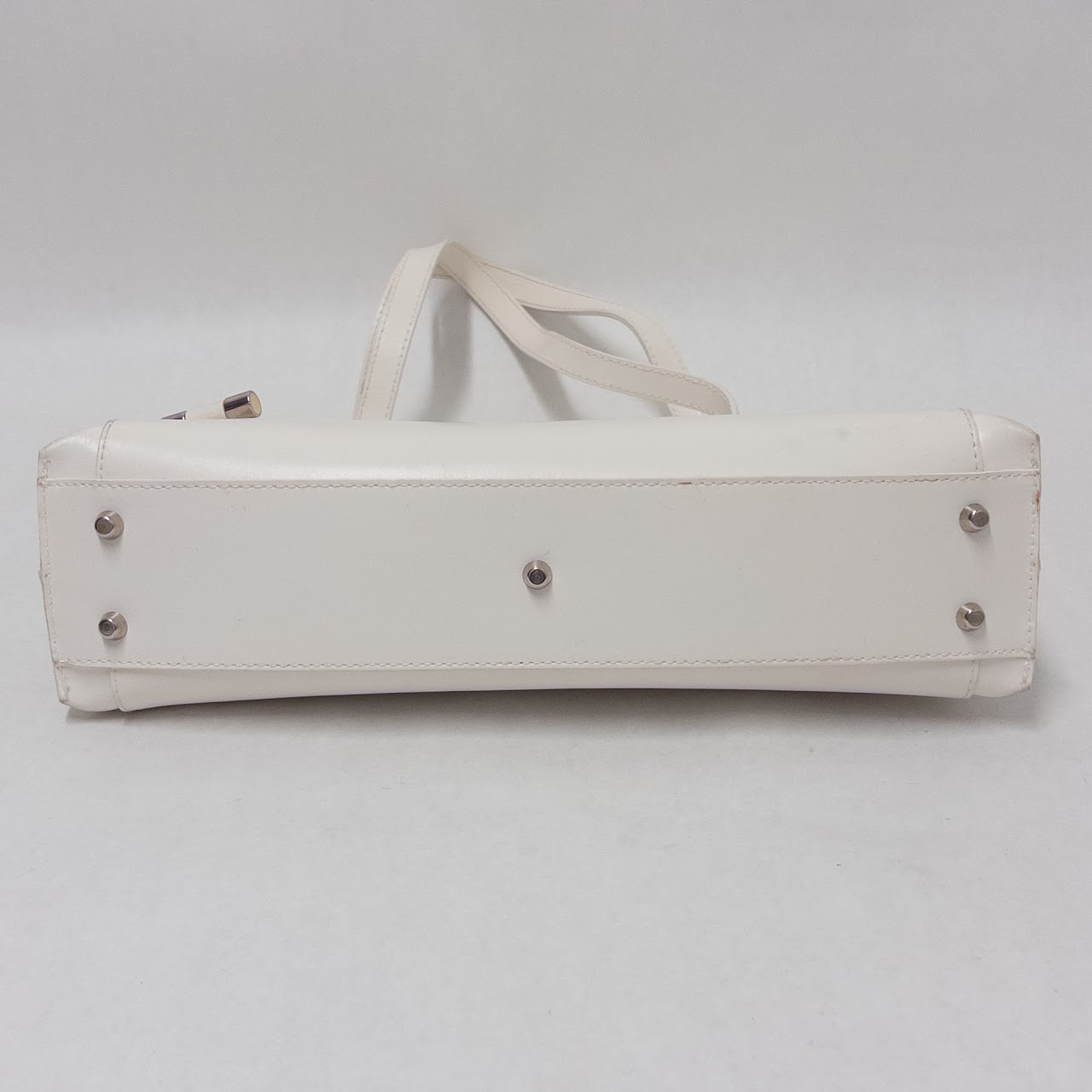 Furla White Leather Shoulder Bag