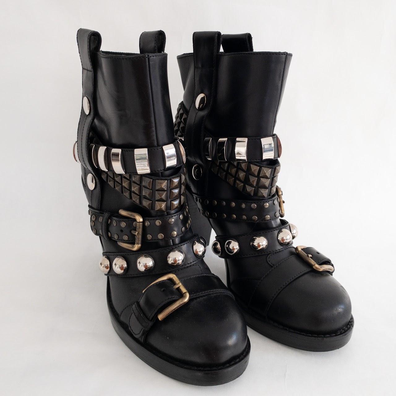 Dolce & Gabbana Studded Leather Boots