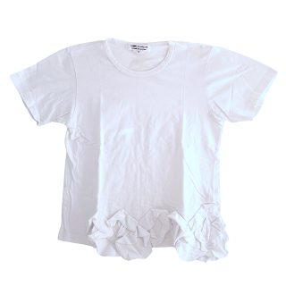 Comme des Garçons Ruffled White T-Shirt
