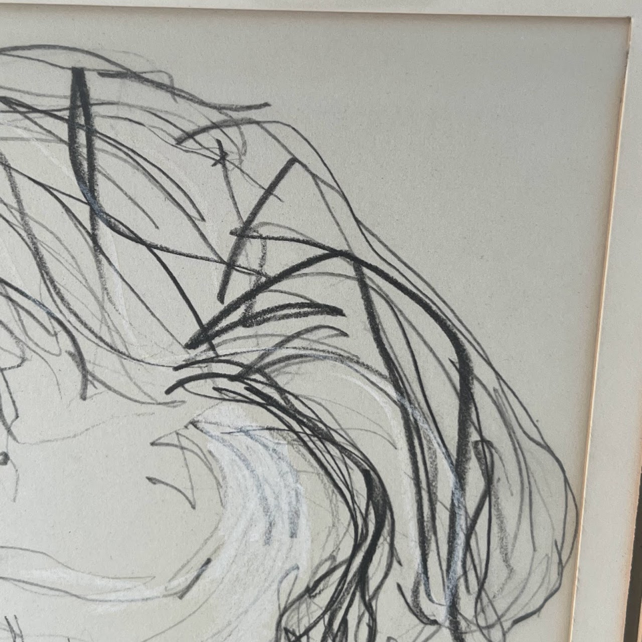 Ezra Pound Signed Portrait Drawing