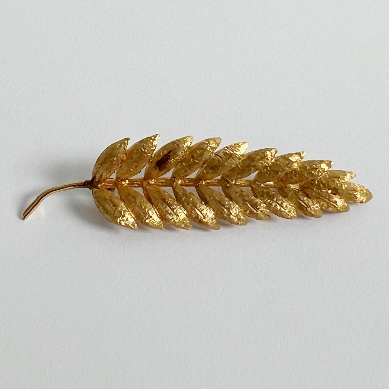 14k Gold Fern Brooch