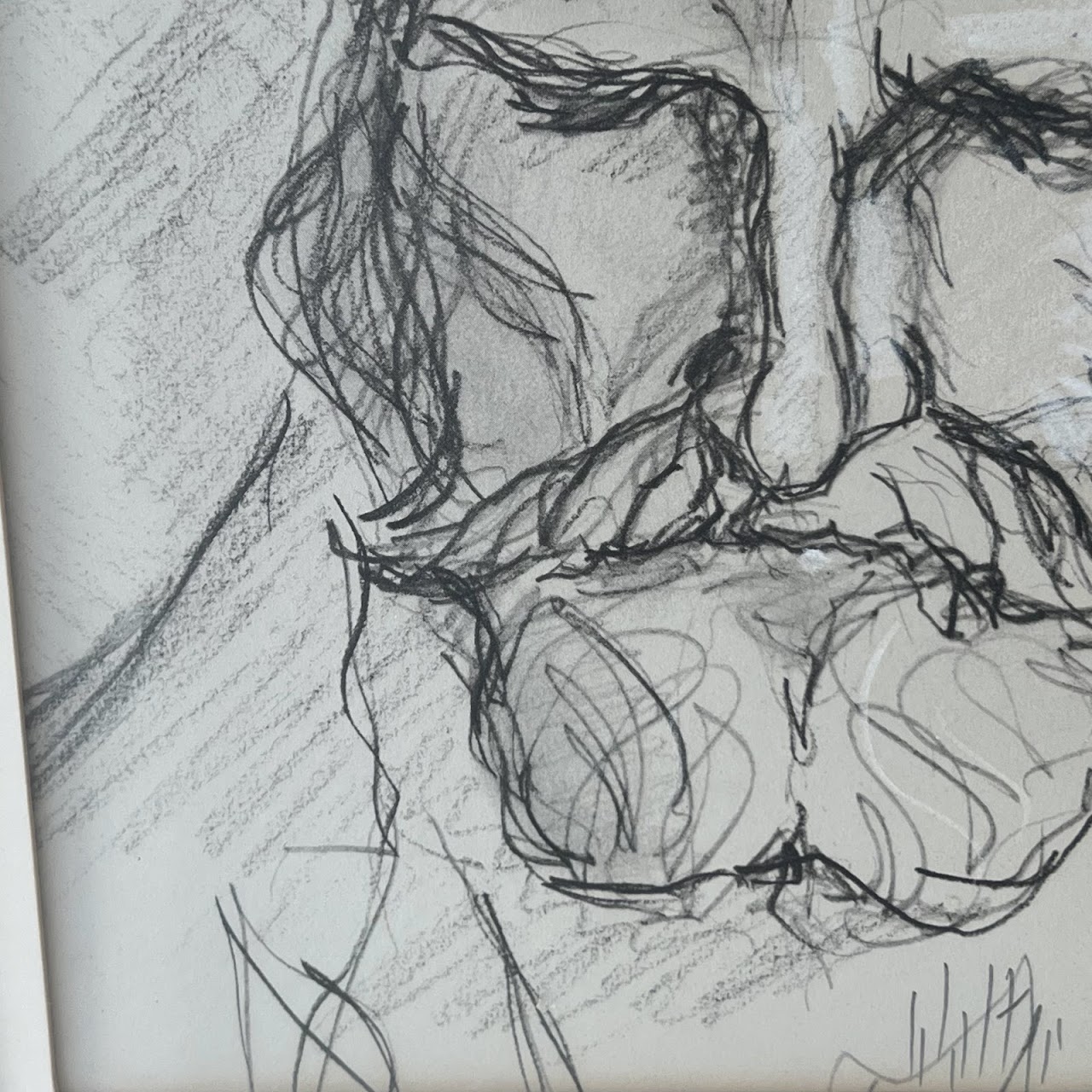 Ezra Pound Signed Portrait Drawing