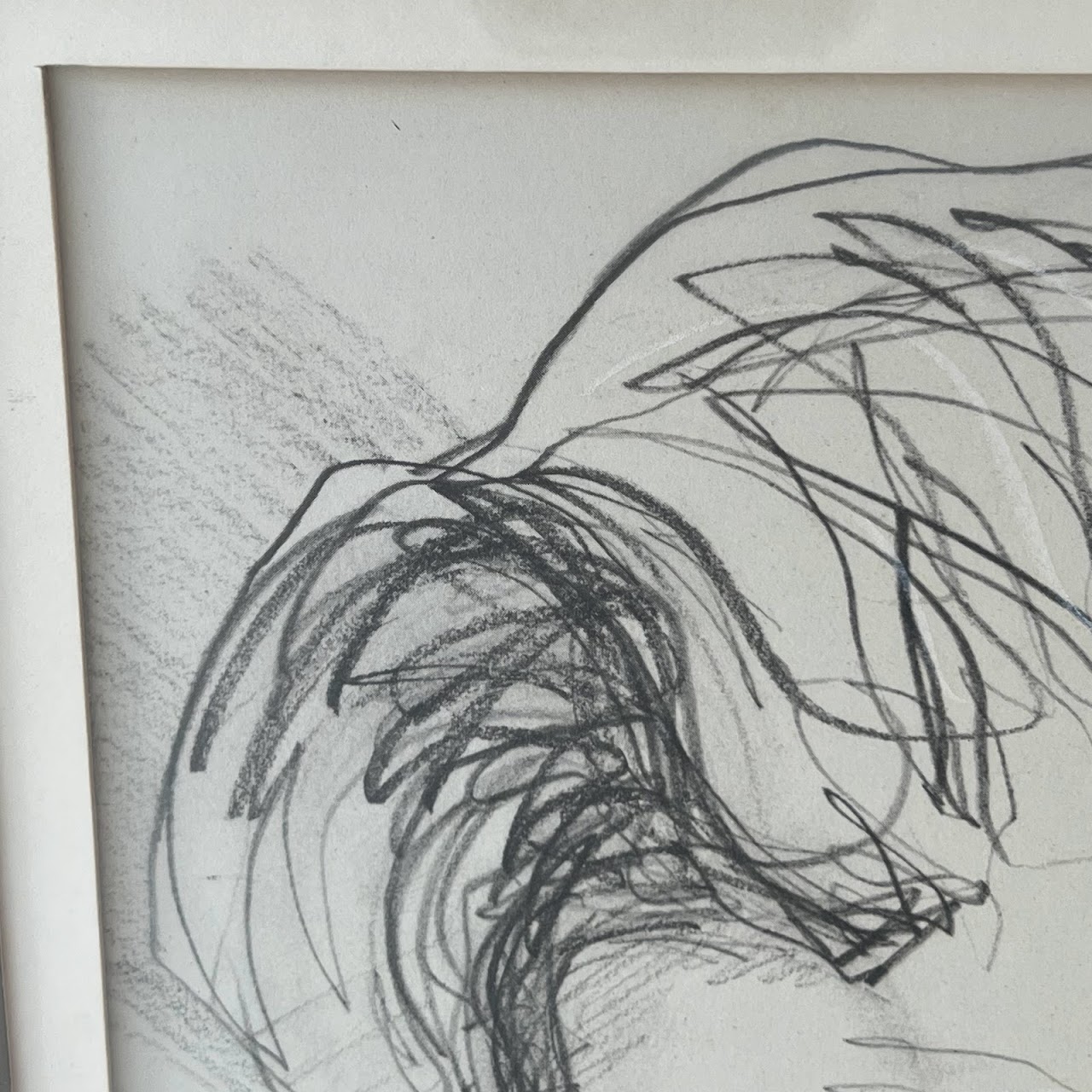 Ezra Pound Signed Portrait Drawing