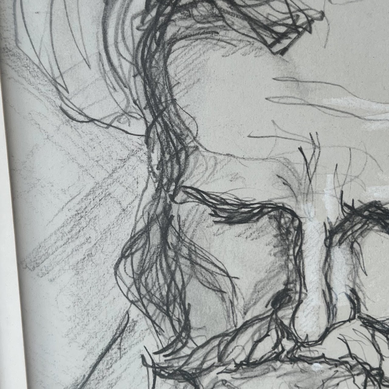 Ezra Pound Signed Portrait Drawing