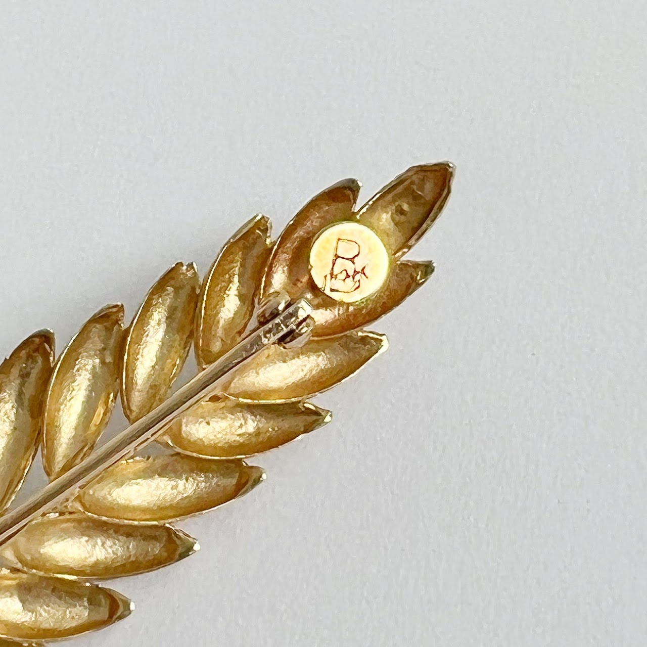 14k Gold Fern Brooch