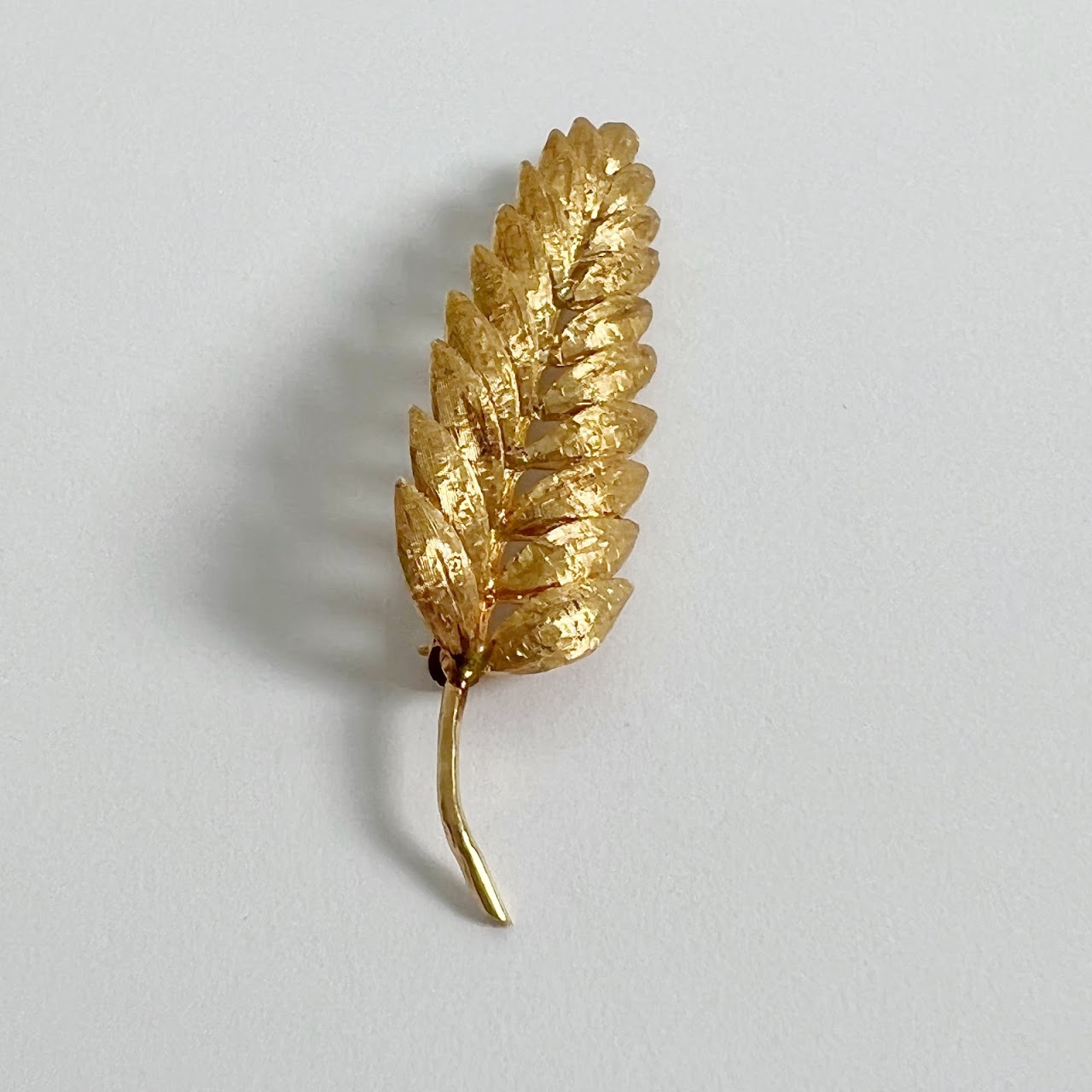 14k Gold Fern Brooch