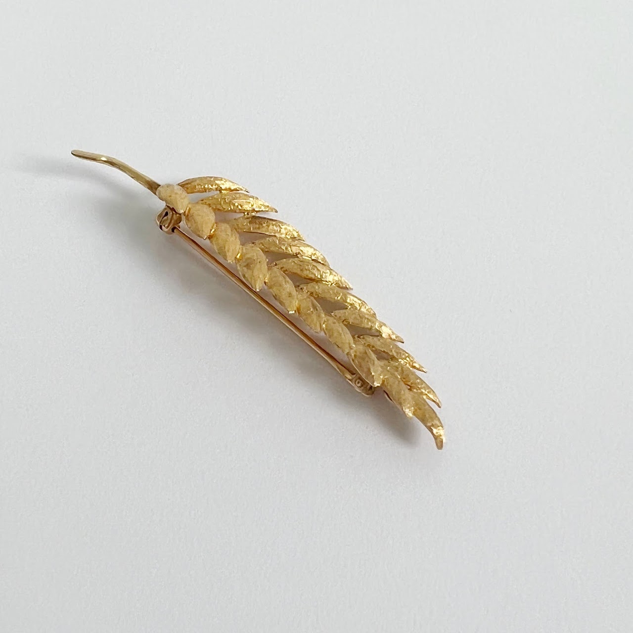 14k Gold Fern Brooch