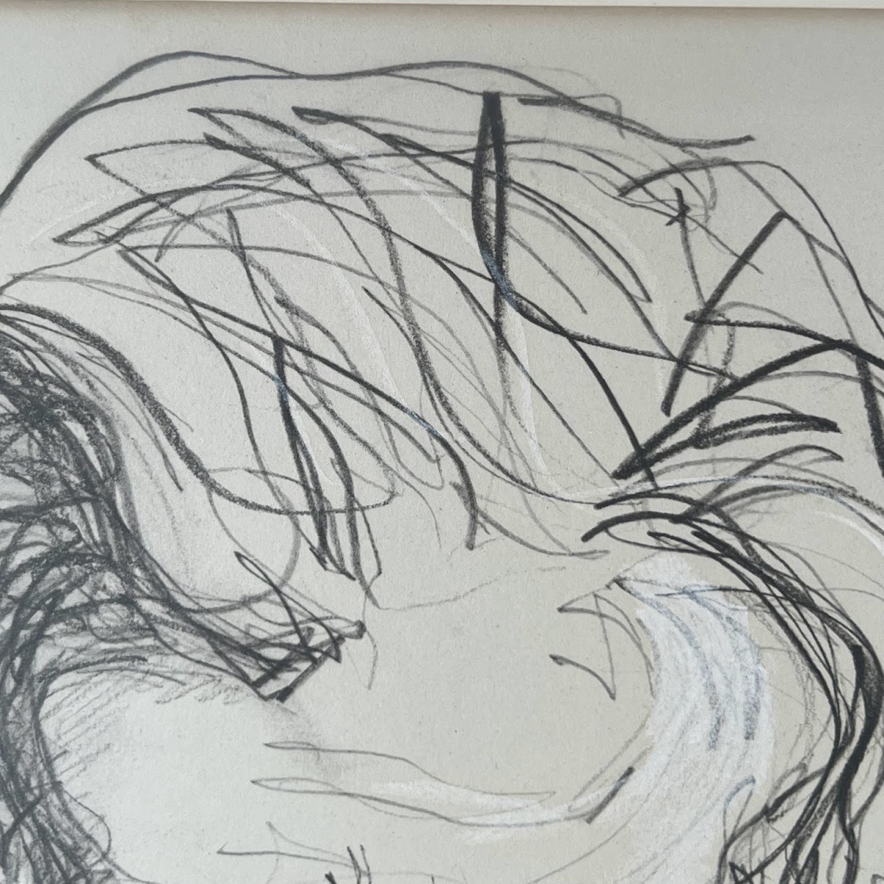 Ezra Pound Signed Portrait Drawing