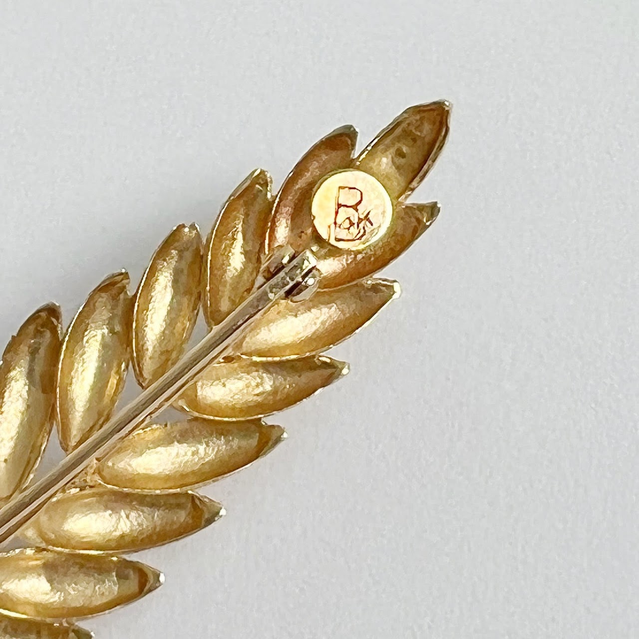 14k Gold Fern Brooch