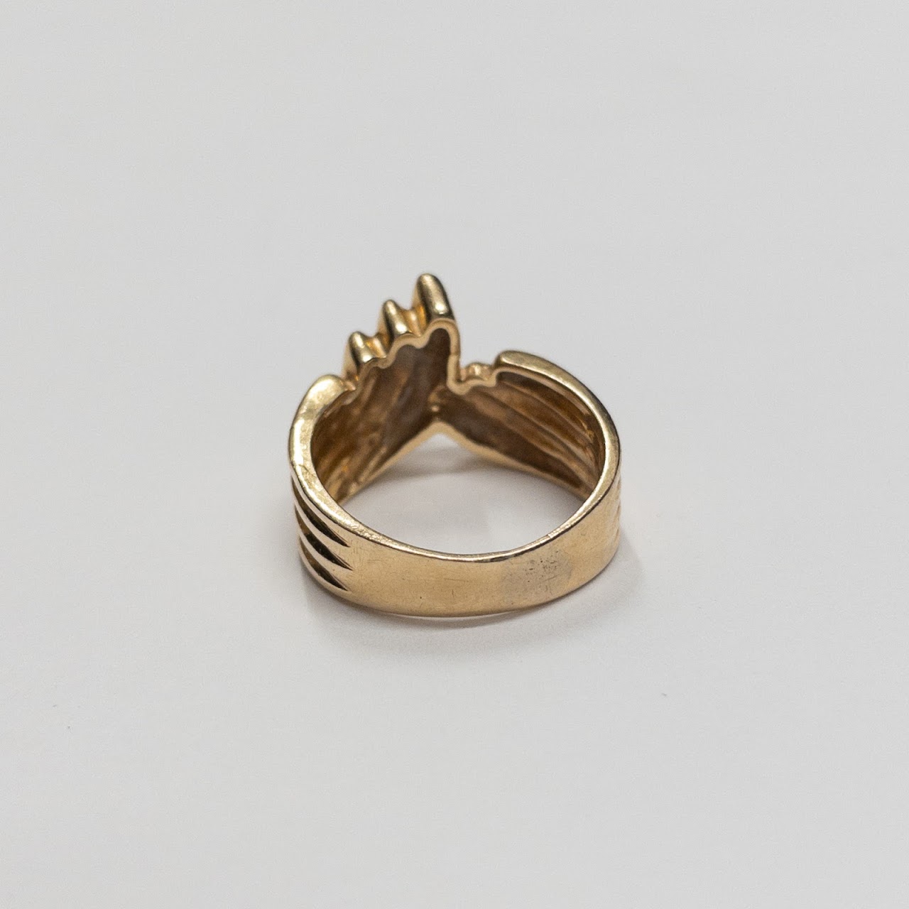 14K Gold Swirl Ring