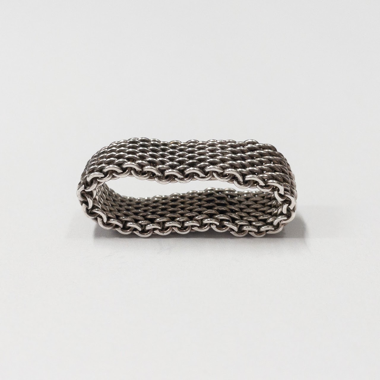 Tiffany & Co. Sterling Silver Somerset Mesh Ring