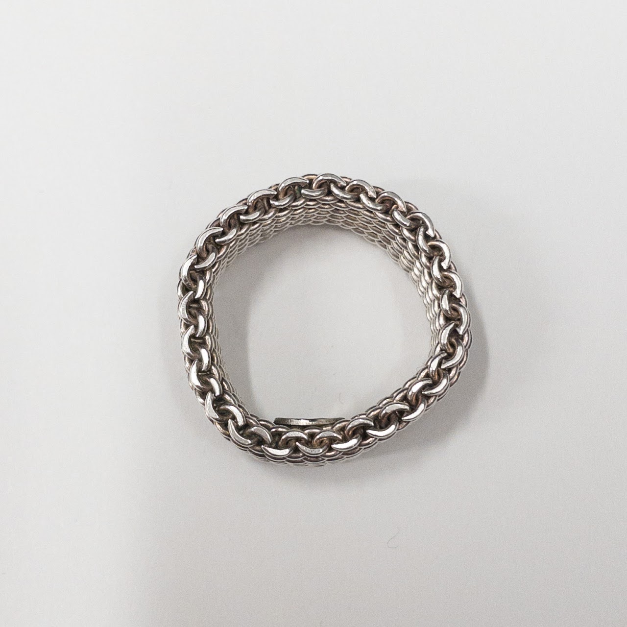 Tiffany & Co. Sterling Silver Somerset Mesh Ring